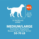 Vibrant Life Medium Pet Kennel (36") – Plastic Travel Dog Crate & Carrier for Pets 50–70 lbs (Grey)