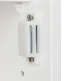 White Wall-Mounted Bathroom Cabinet with Mirror – Single Door Storage Unit