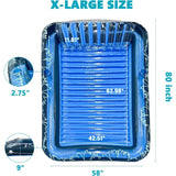 Inflatable Tanning Pool Lounger – Large Floatie Bed for Adults, Sunbathing & Relaxing in Pools or Beaches