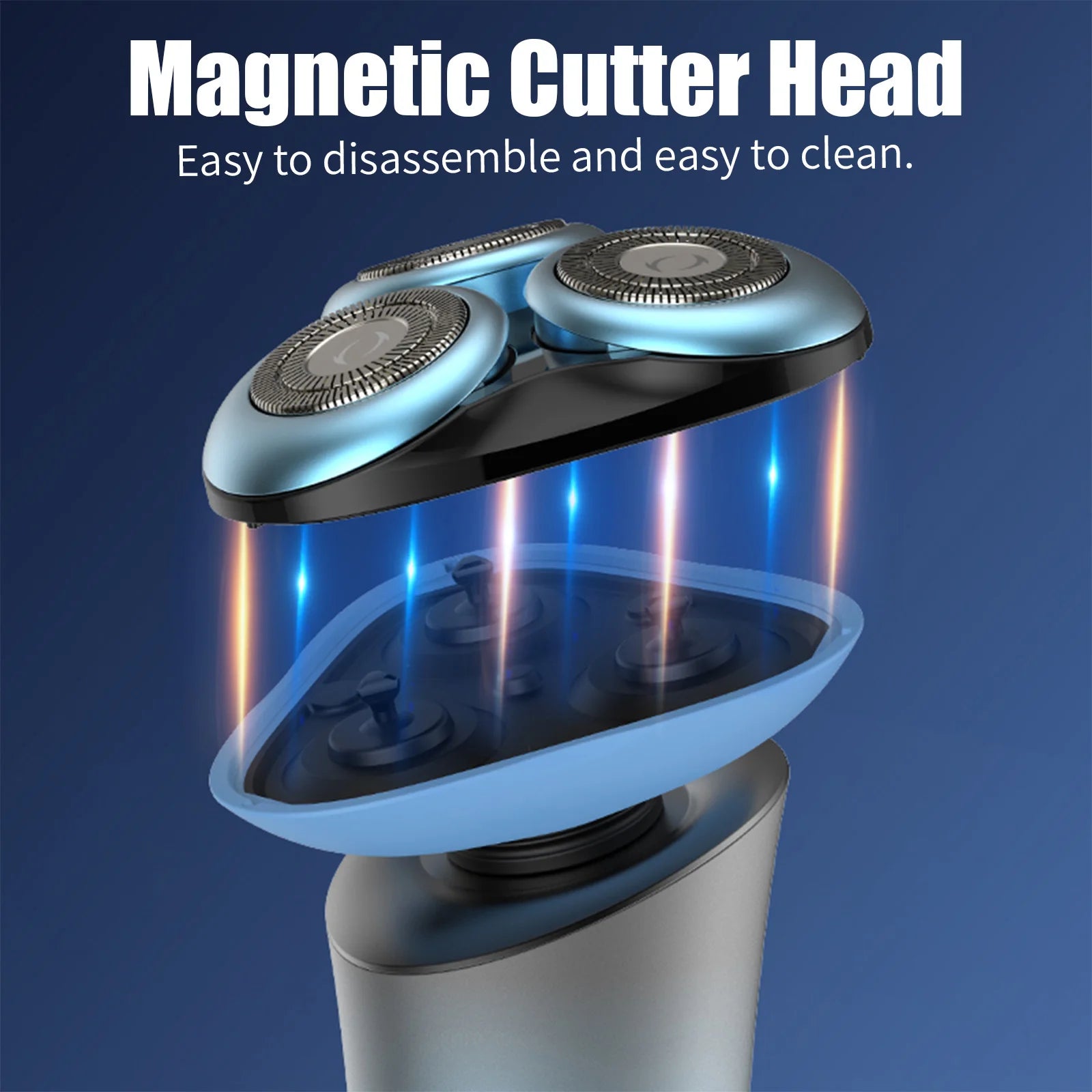 Sejoy FK379 Rotary Electric Shaver – 3D Floating Cutter, Washable & Rechargeable Beard Trimmer for Men