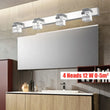 4-Head LED Mirror Front Wall Lamp – Modern Vanity Sconce, 0.5 m Illumination