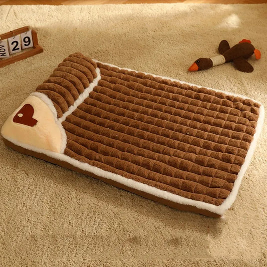 Pet Dog Bed Mat & Detachable Indoor Dog House – Cervical Spine Protection for Small, Medium & Large Dogs