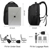 15.6" Water-Resistant School Backpack – USB Charging Laptop Bookbag for Teen Boys, Men & Women | Durable Student Daypack
