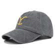 Yellowstone Dutton Ranch Embroidered Baseball Cap – Distressed Ponytail Hat with Sun Protection