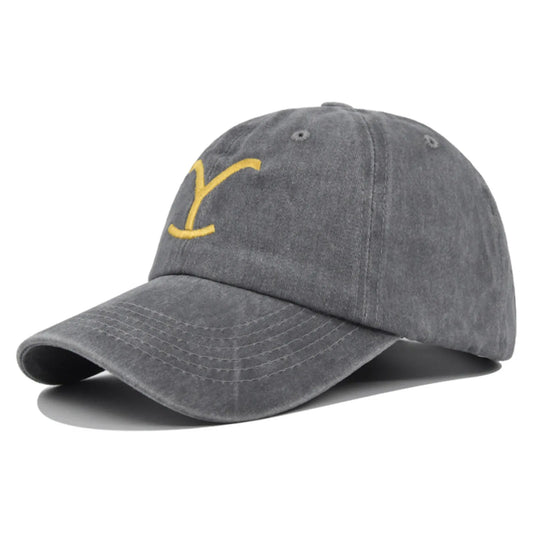 Yellowstone Dutton Ranch Embroidered Baseball Cap – Distressed Ponytail Hat with Sun Protection