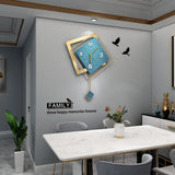 Modern Metal Large Wall Clock – Silent Digital Hanging Wall Art Clock for Home & Office Décor