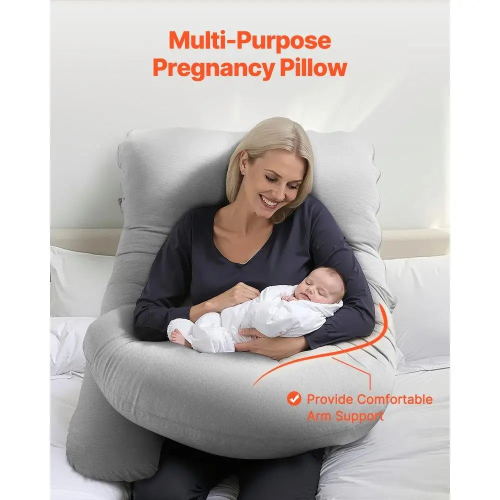G‑Shaped Full‑Body Pregnancy & Maternity Pillow – Ultra-Soft Ergonomic Support for Expectant Mothers