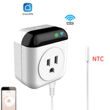 Smart Thermostat Socket – 10A WiFi Programmable Temperature Control Plug with App & Voice Control, Mini Timed Socket for Home & Office
