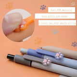 Gel Pens – 5-Pack Quick-Dry Black Ink Retractable Pens with Smooth Writing & Cute Yellow Design 🖊️