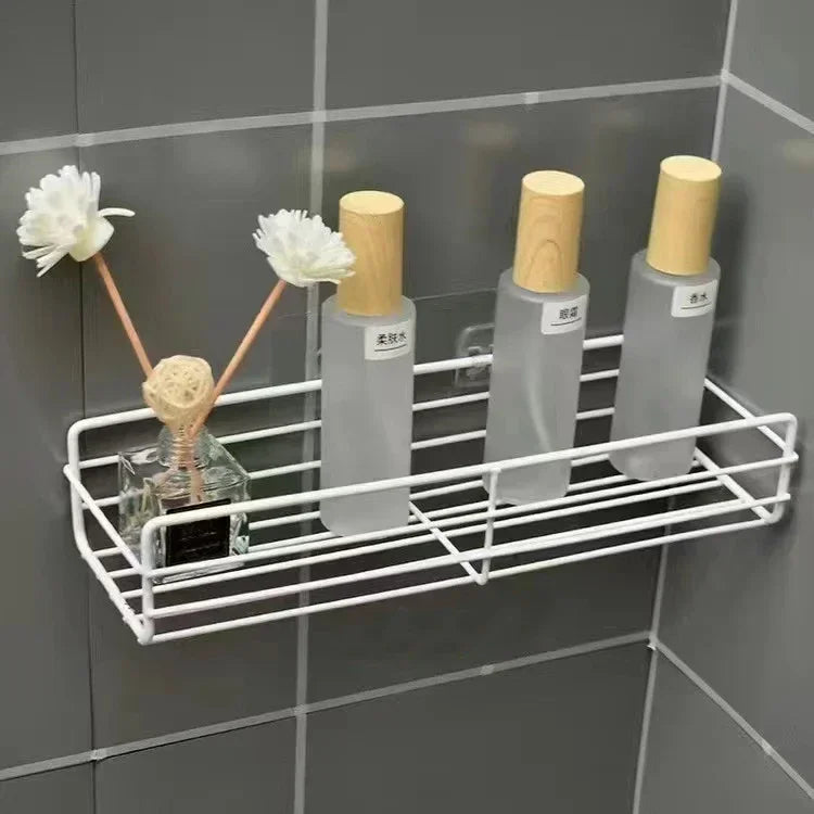 Wall-Mounted Corner Bathroom Shelf – Premium Stainless Steel Storage Rack for Shower & Vanity