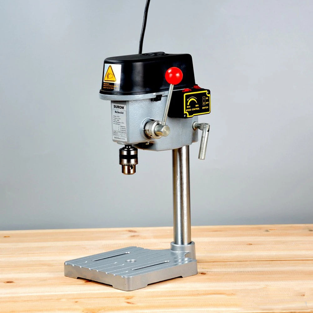 High-Speed Mini Drilling Machine – 340W Bench Drill with 1–10mm Chuck | Compact Precision Table Drill Press