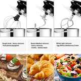 6 QT Electric Stand Mixer – 660 W Tilt-Head Food Mixer with 6-Speed, Dough Hook, Whisk & Dishwasher-Safe Bowl