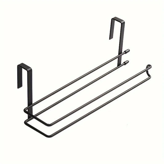 Perforation-Free Wall-Mounted Paper Towel Rack – Adhesive Plastic Roll Holder for Kitchen & Bathroom