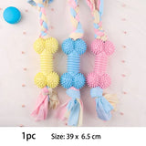 TPR Knot Chew Toys – Bite-Resistant Training & Teeth Cleaning Toys for Small Dogs