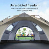 Automatic Quick-Opening Camping Tent – 2 Doors, 2 Windows, Waterproof Shelter for Outdoor Travel ⛺🌞