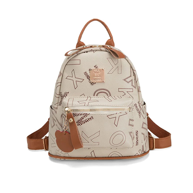 PU Leather Mini Backpack Purse for Women – Adjustable Strap Multi-Pocket Backpack for Travel & Shopping