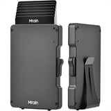 Slim Metal RFID Wallet for Men – Aluminum Pop-Up Credit Card Holder with Money Clip & Minimalist Design