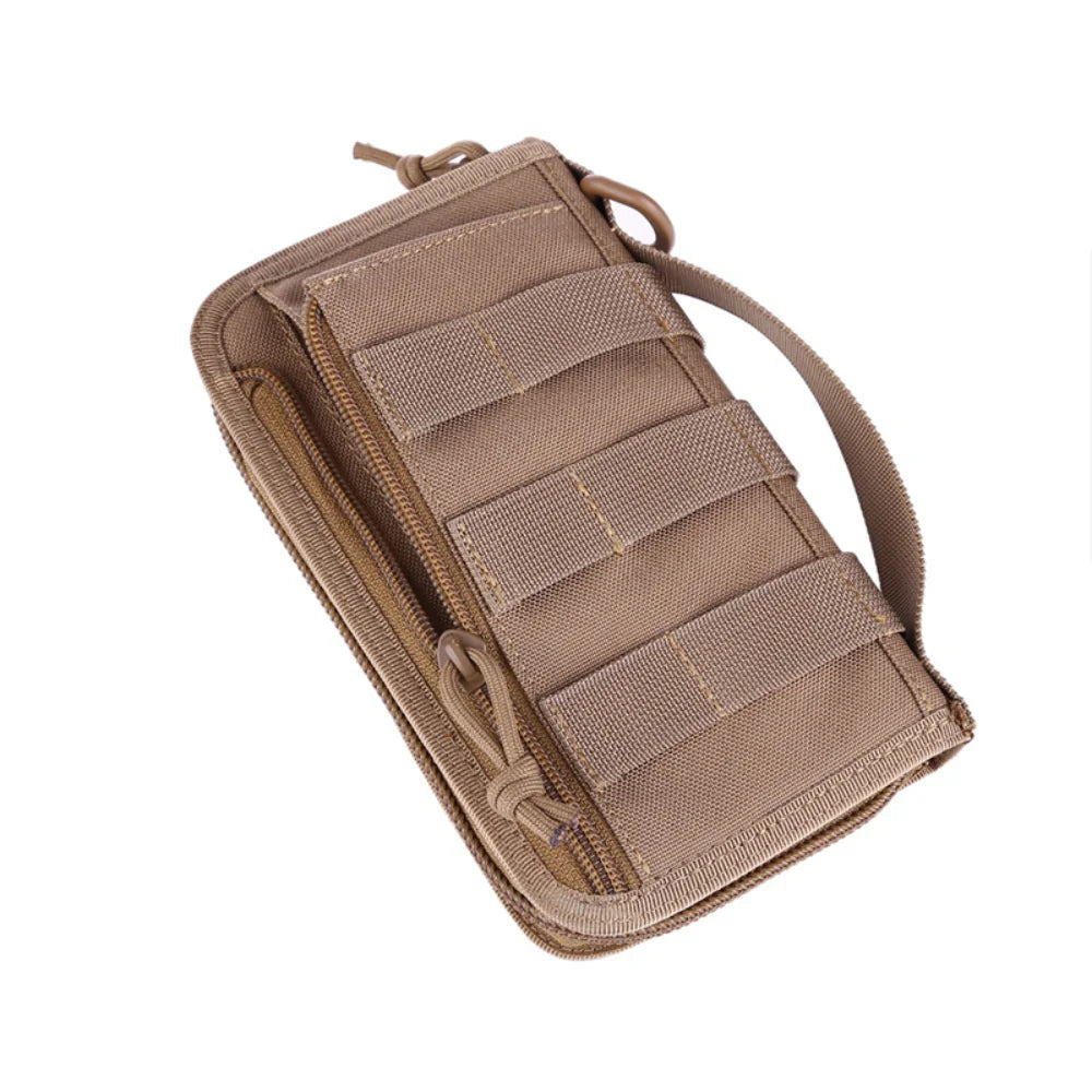 Tactical Military Wallet Organizer – Multifunction Credit Card Holder, Phone Pouch & Key Purse with Checkbook Storage