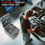 799PCS Mechanic Tool Set – Home Repair Kit with Wrenches, Sockets & Trolley Case for Daily Use 🧰✨