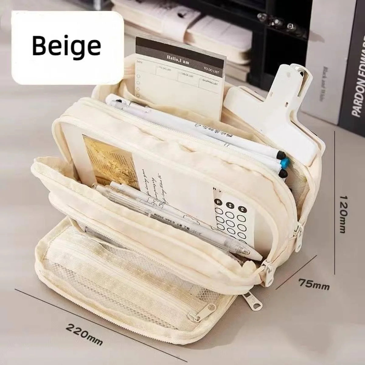 Large Capacity Pencil Case – Portable Pen & Pencil Pouch for School, Office & Gifts