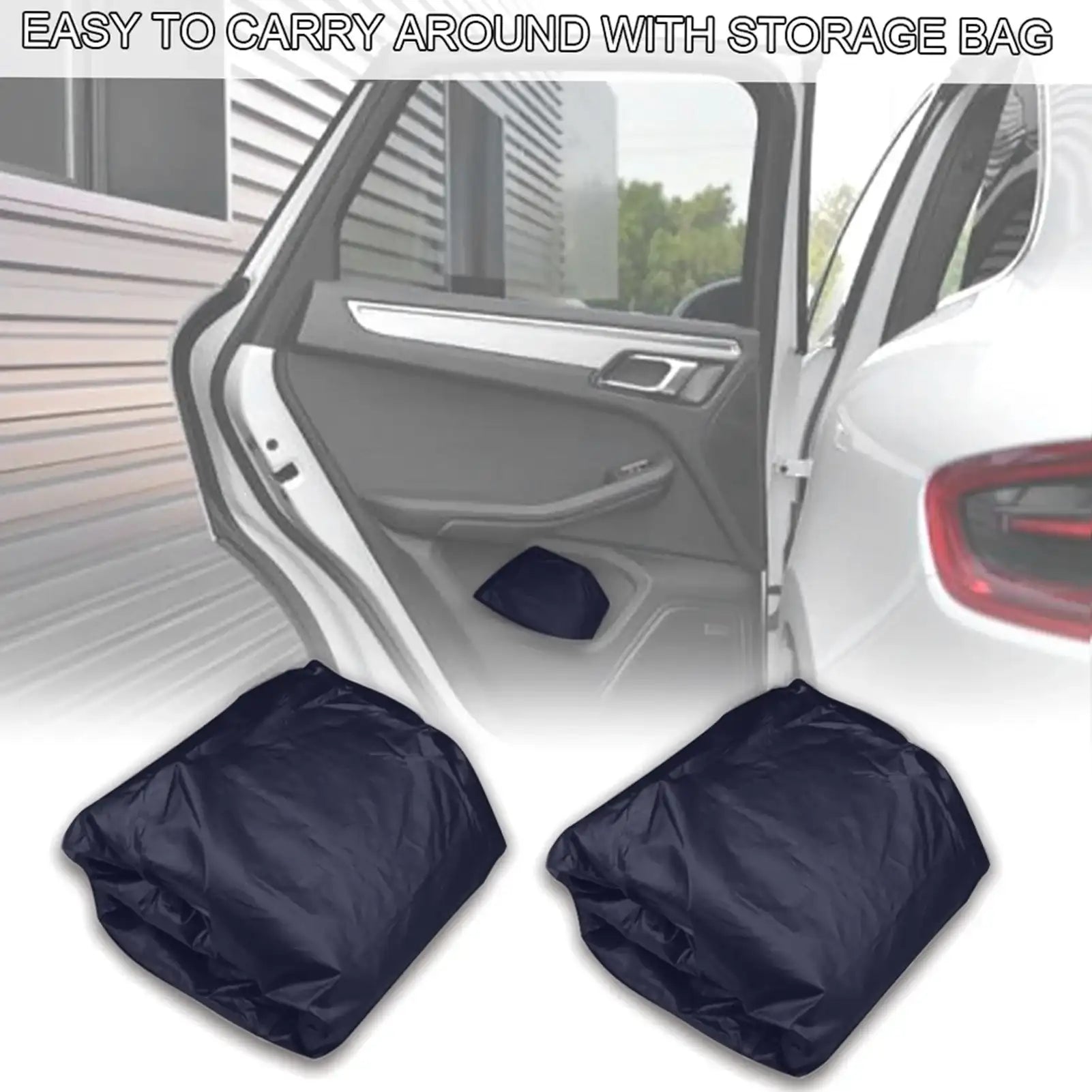 Universal Full Sedan Car Cover – Reflective, Waterproof, UV & Scratch-Resistant Protection