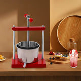 0.8 Gallon Stainless Steel Manual Press – Cheese, Herb, Fruit & Wine Press Machine for Juice, Vegetables & Olive Oil Extraction