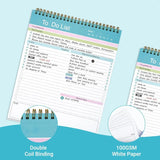 Spiral Bound To-Do List Notepad – 52 Undated Daily Planning Sheets 📋🖊️