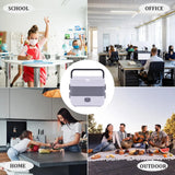 2-Layer 2-L Electric Lunch Box – Portable Self-Cooking Food Warmer Bento Container