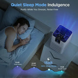 MOOKA H13 HEPA Air Purifier – Large Room Air Cleaner (Up to 1,250 ft²), 15 dB Sleep Mode