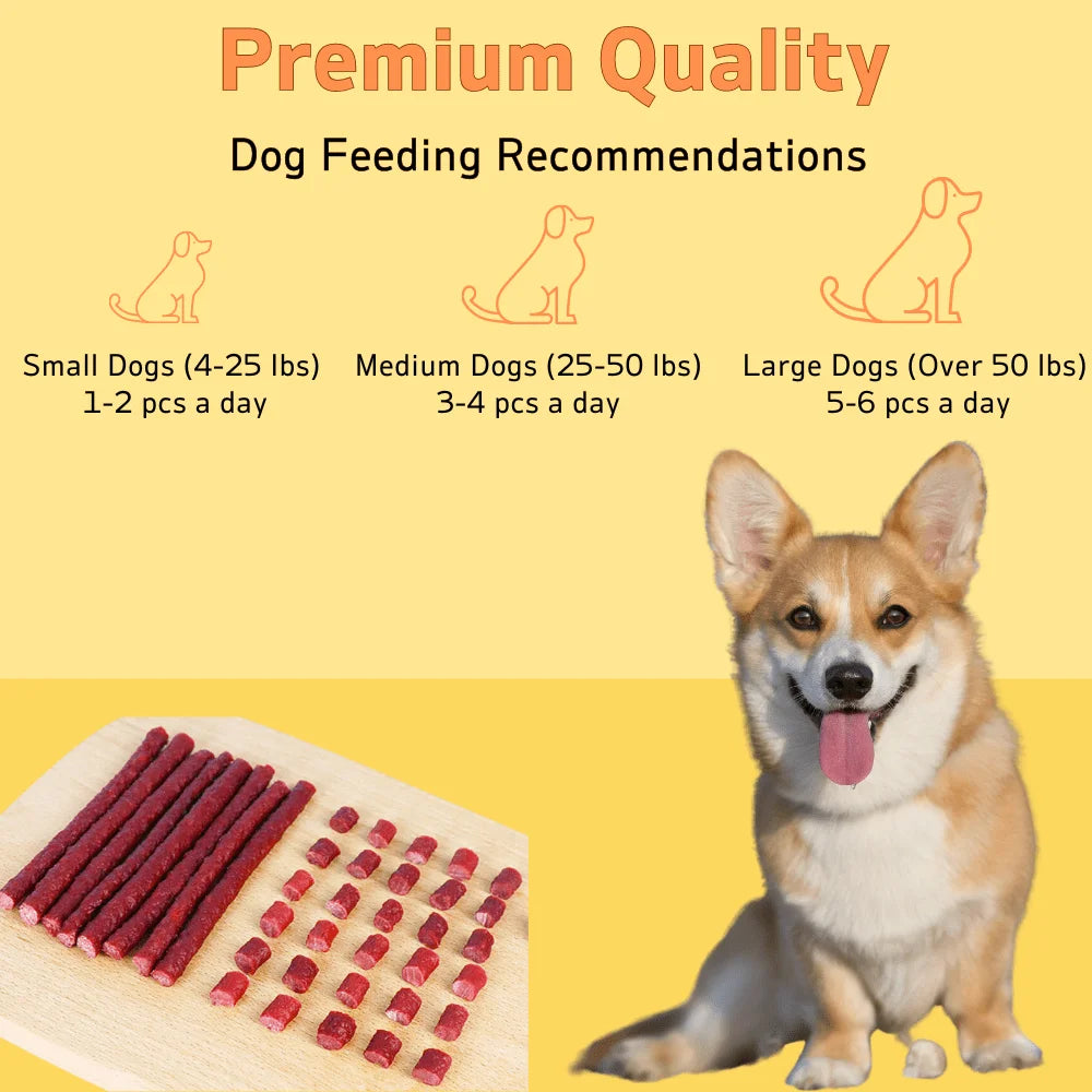 Beef Cube Dog Treats – All-Natural Ingredients, Healthy & Easily Digestible Chews for Small, Medium & Large Dogs (200g / 400g Packs)