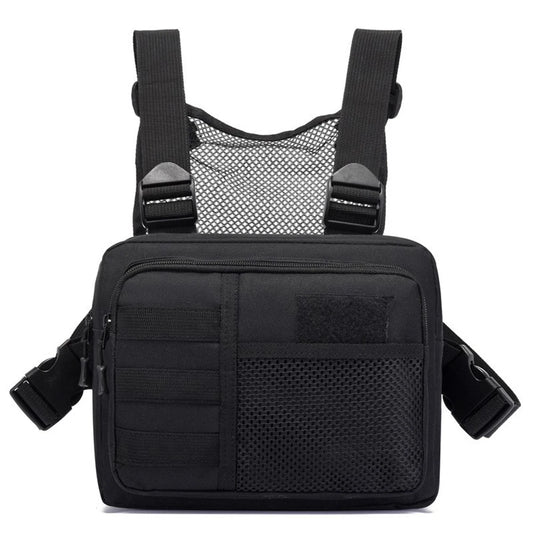Unisex Outdoor Streetwear Vest Chest Bag – Multifunctional Waterproof Travel Harness with Multi-Pockets for Running & Daily Use