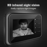 Smart Digital Doorbell & Door Viewer Camera – Wireless Peephole with Monitor, Live View, Night Vision & Photo Capture