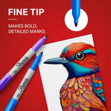 Electro Pop Permanent Markers – Fine Tip Assorted Color Marker Set for Drawing, Writing & Art Projects 🎨