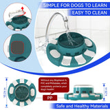 KADTC Dog Puzzle Toy with Button – Level 2 Food Dispenser & Slow Feeder for Puppies & Dogs