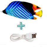 USB Rechargeable Floppy Fish Cat Toy – Interactive Electric Chew & Bite Toy for Cats, Realistic Motion Play Pet Supplies
