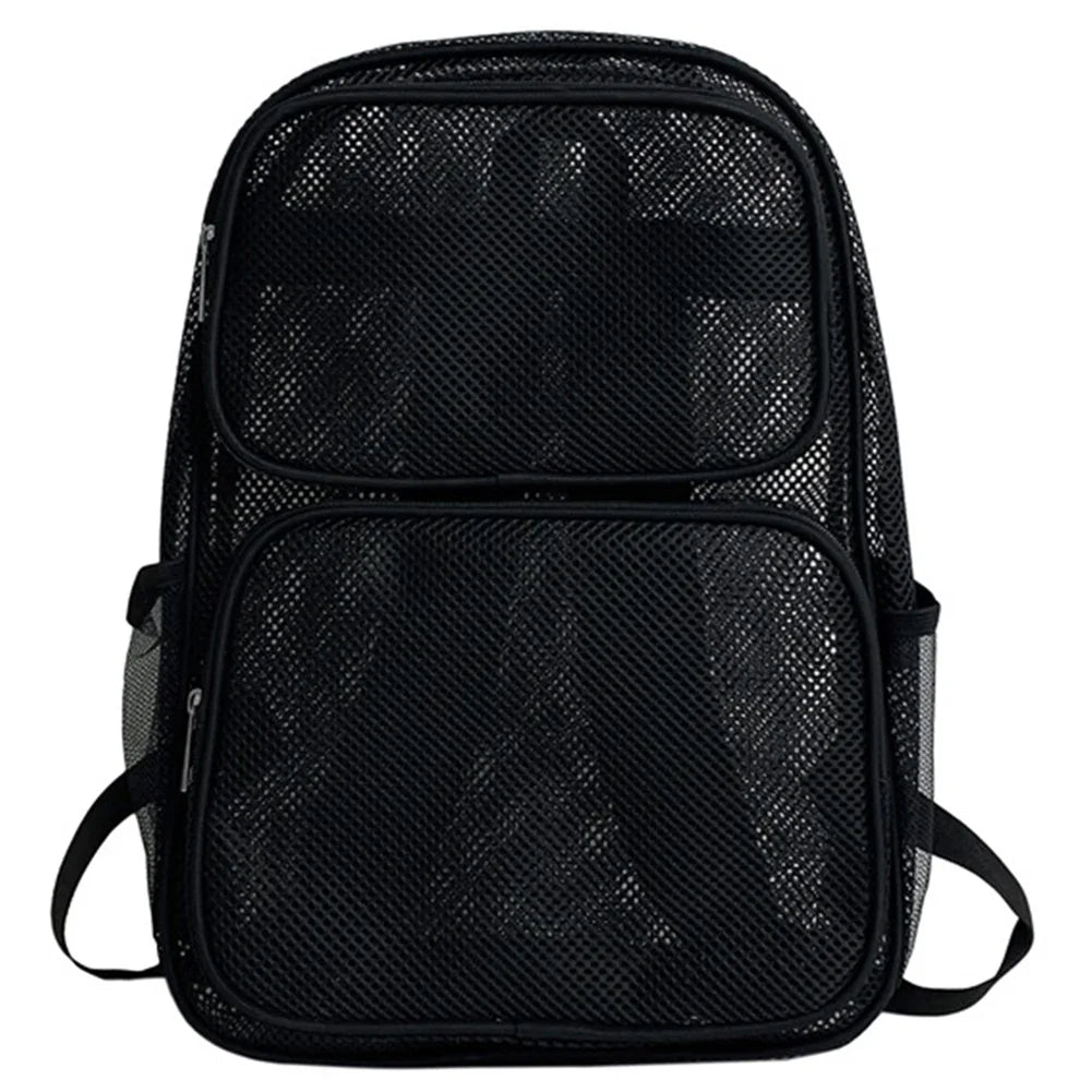 Breathable Large Mesh College Backpack with Comfort Straps for Daily Commute & Swimming