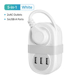ORICO Power Strip – Multi-Tap Socket Extension Cord with AC Outlets, USB Ports & Type-C PD Fast Charging, Electrical Network Filter