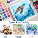200 gsm Double-Sided Bleedproof Marker Paper Pad – 8.3×8.9″ Spiral Sketchbook (30 Sheets)