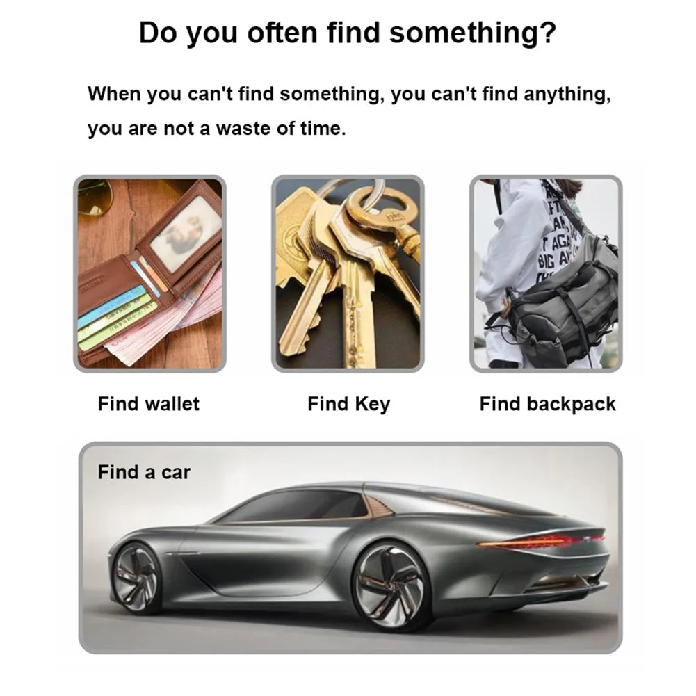 Wireless Mini GPS Tracker – Anti-Lost Smart Tag with Alarm & App Control for Keys, Bags, Wallets & Phones