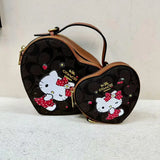 2024 European-American Style Cartoon Mother-Daughter Heart-Shaped Crossbody Bag – Cute Matching Mini Shoulder Bag