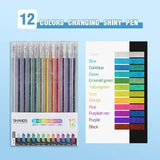 Glitter Gel Pen Set – 8/12/18 Color Options, 1.0 mm Smooth Writing & DIY Stationery Gift ✨