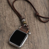 Leather Strap for Apple Watch – Bracelet Style Band for Ultra & Series 2–8, Compatible with 38/40/41/42/44/45/49mm Models
