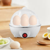750W Electric Egg Cooker – 7-Egg Capacity with Auto Shut-Off for Hard & Soft Boiled Eggs