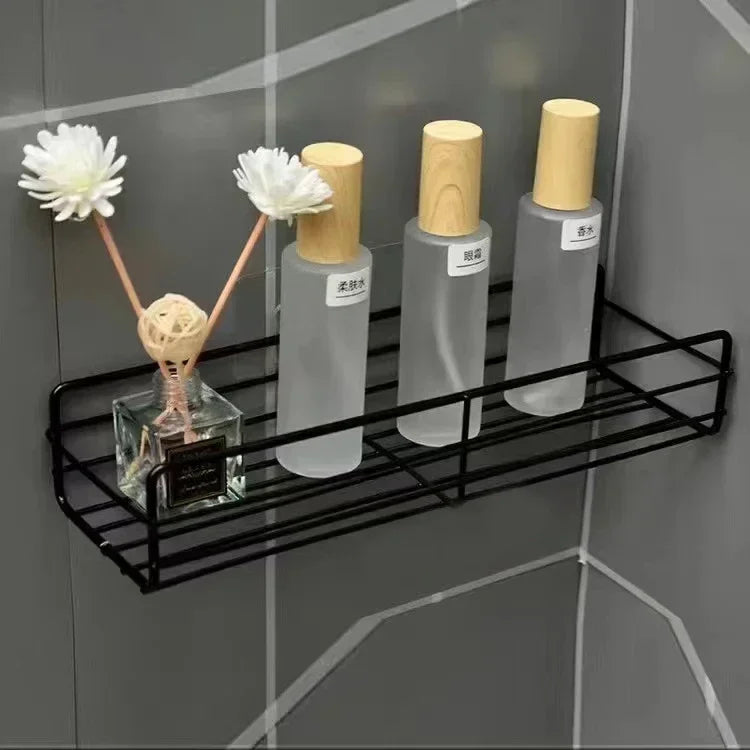 Wall-Mounted Corner Bathroom Shelf – Premium Stainless Steel Storage Rack for Shower & Vanity