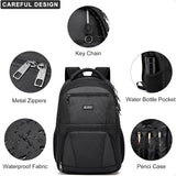15.6" Anti-Theft School Laptop Backpack – USB Charging Water-Resistant Bookbag for Teen Boys | Ergonomic College Study Daypack