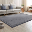 Large Coral Velvet Solid Carpet – Ultra Soft Washable Floor Rug for Bedroom, Living Room & Sofa Area