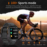 LIGE Smart Watch for Men – 2.01” HD Military Sport Smartwatch with Bluetooth Call, Health Monitor, LED Flashlight & Waterproof Design