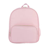 Customizable Pink Nylon Backpack – Soft Tone Travel & School Book Bag for Crafts and Daily Use