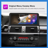 Autotop wireless CarPlay & Android Auto multimedia unit – BMW X5/X6 E70 E71 2007–2013 CCC/CIC system head unit with BT & display