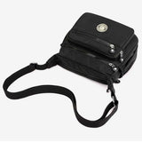 Women’s Nylon Waterproof Crossbody Bag — Multi-Pocket Travel Messenger & Shoulder Purse
